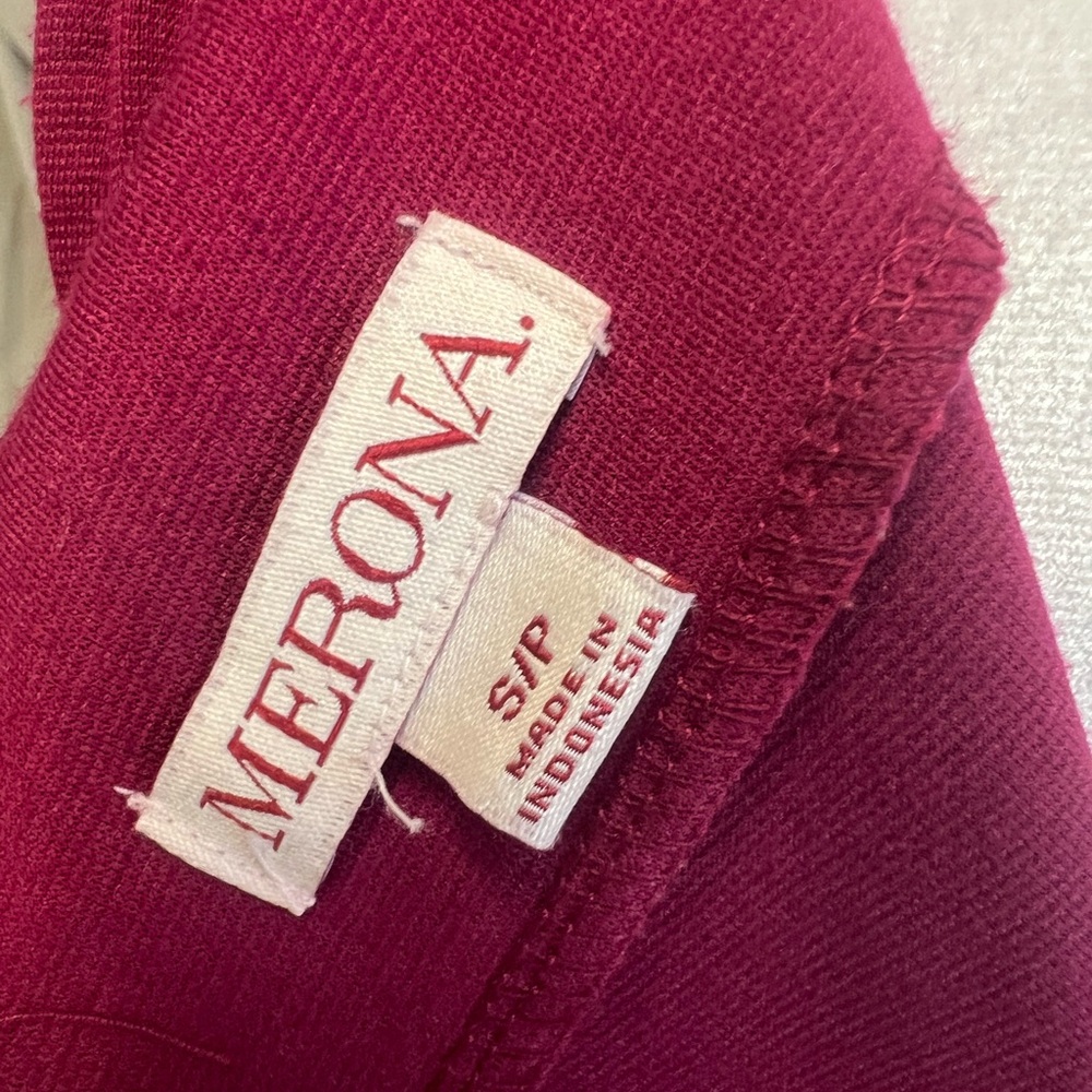 Merona Fuchsia Pink Sleeveless Boatneck Fit & Flare Dress Sz S/P Spring‎ Retro - Picture 5 of 7